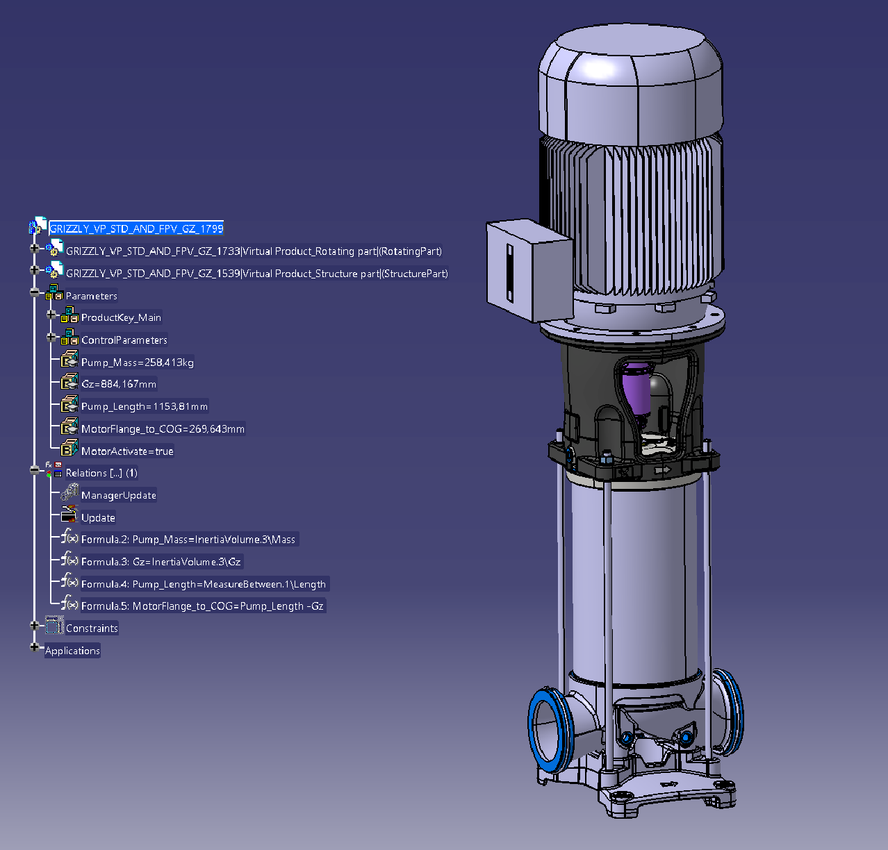 Pumpe design i CATIA